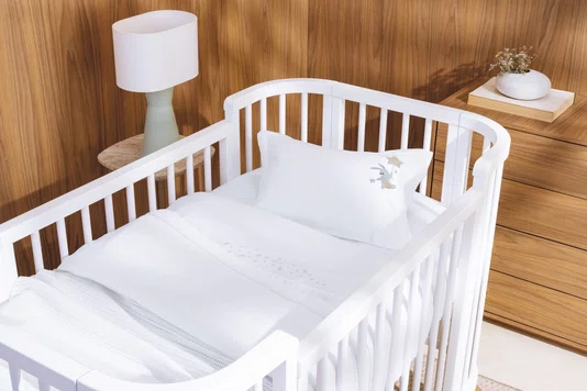 Fronha Bambini Bene 300 Fios Trussardi Branco 30cm x 40cm