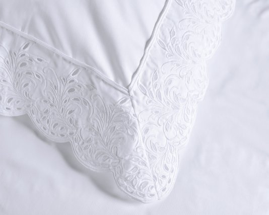 Fronha Bargello 300 Fios Trussardi Branco 50 x 70 cm