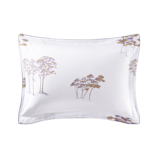 Fronha Boreale 300 Fios Algodão Orgânico Yves Delorme Estampado 50 x 75cm