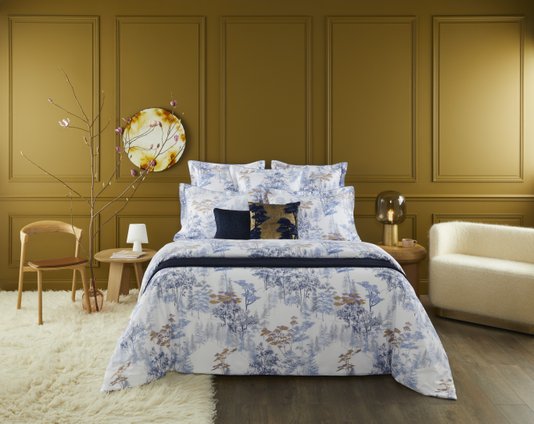 Fronha Boreale 300 Fios Algodão Orgânico Yves Delorme Estampado 50 x 75cm