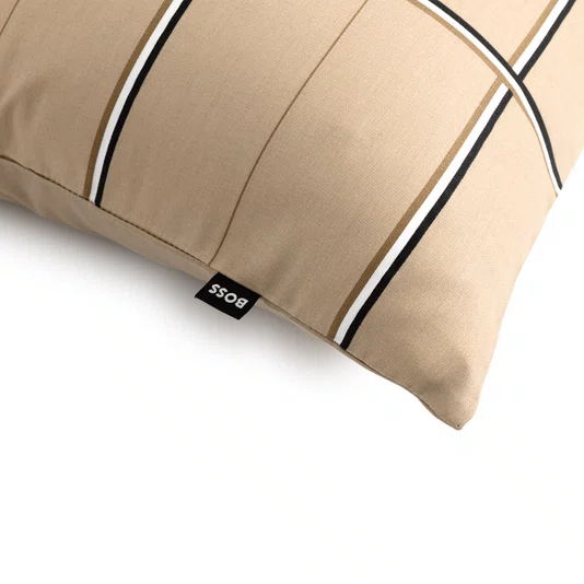 Fronha Boss Check Boss Home Bege 50 x 75 cm