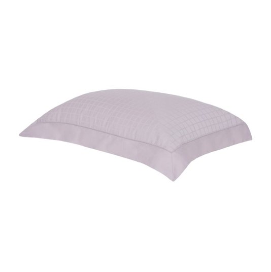 Fronha Damask Square 300 Fios Buddemeyer Rosa Pluma 50 x 70 cm