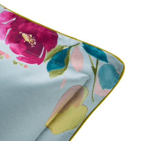 Fronha Eaux 300 Fios Algodão Orgânico Yves Delorme Estampado 65 x 65cm