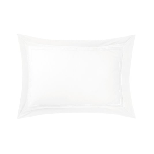 Fronha Lutece 300 Fios Yves Delorme Branco 50 x 75 cm