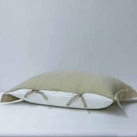 Fronha 50x70CM Noronha Linho 400 Fios Artelassê Kaki