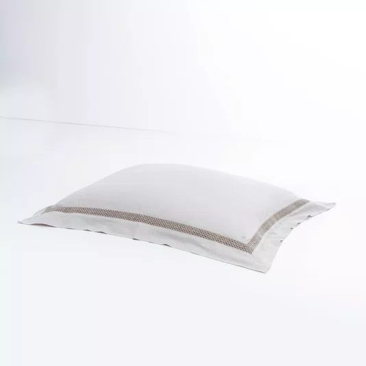 Fronha 50X70CM Square Linho Artelassê Kaki