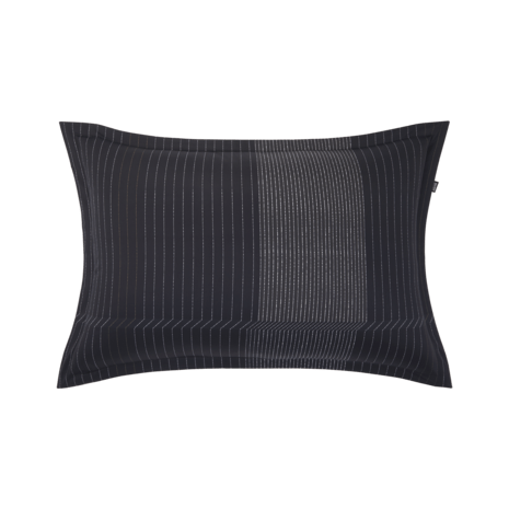 Fronha Tennis Stripes 300 Fios Preto Hugo Boss Home 50 x 75 cm