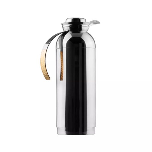 Garrafa Térmica Catania Nocc Riva Inox e Ouro 1 Litro