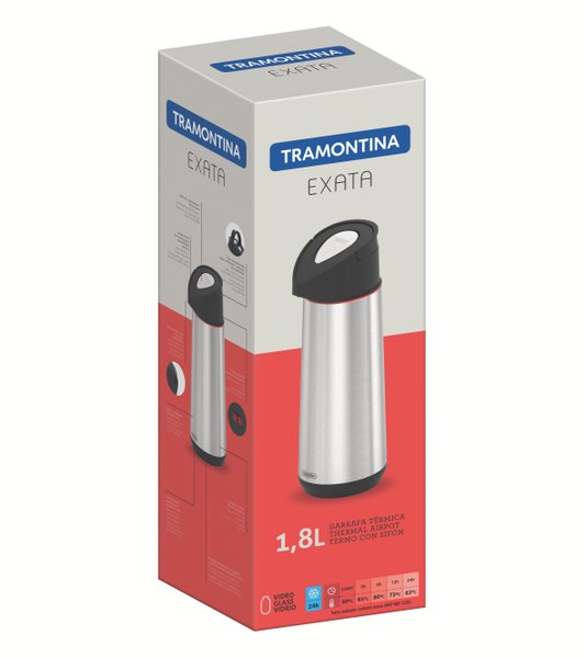 Garrafa Térmica com Bomba Exata Tramontina 1,8 L