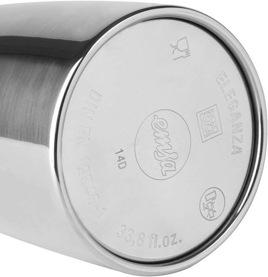 Garrafa Térmica Eleganza Emsa Aço Inox 600 ml