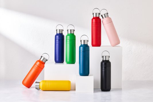 Garrafa Térmica On The Go Le Creuset Azure Blue 1L