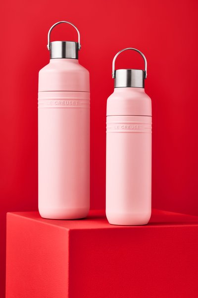 Garrafa Térmica On The Go Le Creuset Shell Pink 500 ml