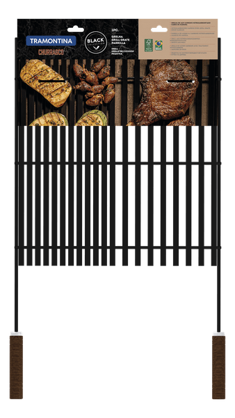 Grelha Grill Aço Carbono Parrilha Tramontina Black