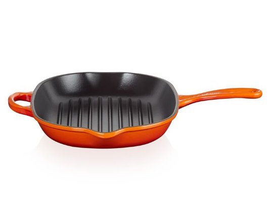 Grelha Oval Signature Le Creuset Laranja 32 cm