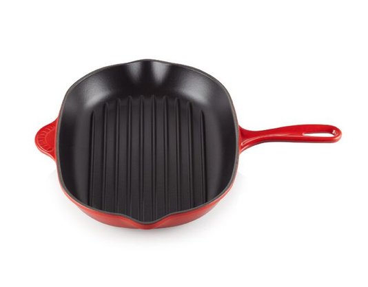 Grelha Oval Tradition Le Creuset Vermelho 32 cm 