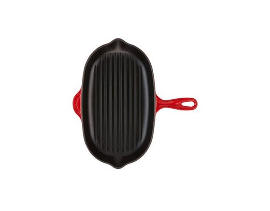 Grelha Oval Tradition Le Creuset Vermelho 32 cm 