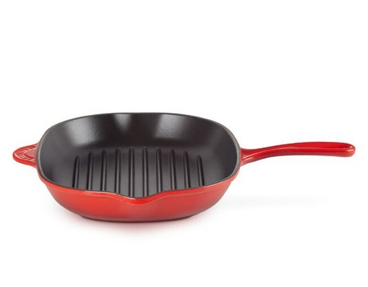 Grelha Oval Tradition Le Creuset Vermelho 32 cm 