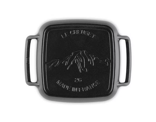 Grelha Quadrada com Alças Alpine Le Creuset Mate Black 26cm