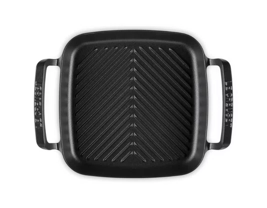 Grelha Quadrada com Alças Alpine Le Creuset Mate Black 26cm