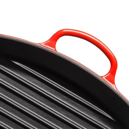 Grelha Quadrada Le Creuset Signature Vermelha 26 cm