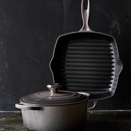 Grelha Quadrada Signature Le Creuset Black Onix 26 cm