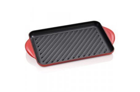 Grelha Retangular Vermelha Le Creuset 32 cm