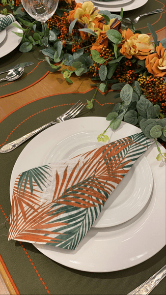 Guardanapo de Mesa em Linho Decortextil Estampado