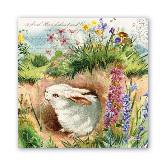 Guardanapo de Papel Para Lanche Bunny Hollow Michel Design 16,5 x 16,5 cm