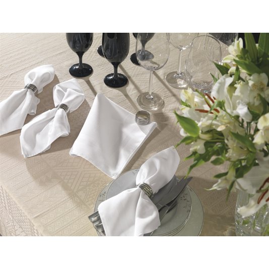 Guardanapo Gourmet 51x51cm Branco Karsten