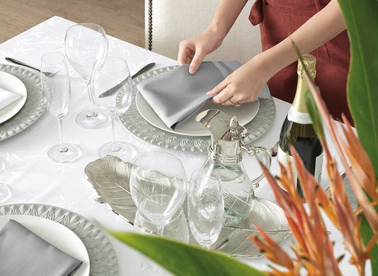 Guardanapo Gourmet De Tecido Karsten Granizo 51 X 51 cm