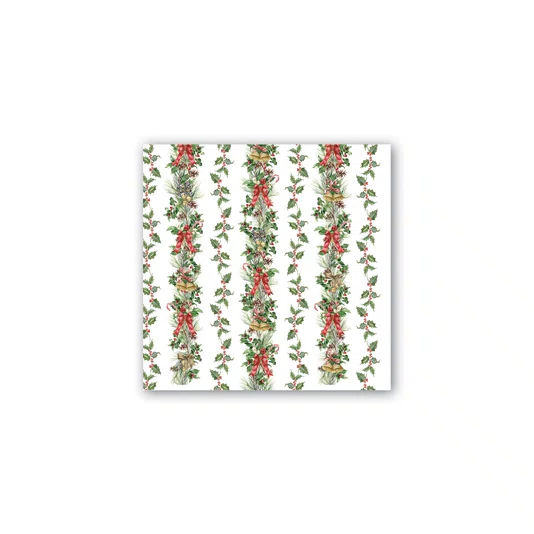 Guardanapo para Coquetel Holiday Garland Michel Design Works 12,7 x 12,7cm