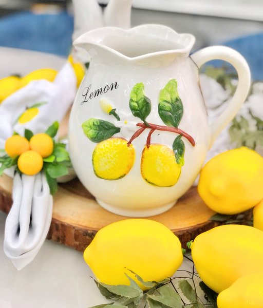 Jarra de Cerâmica Lemons Bon Gourmet 1,6 L