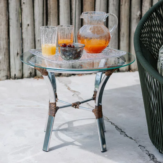 Jarra em Acrílico Detalhes Bolhas Laranja 2,3L