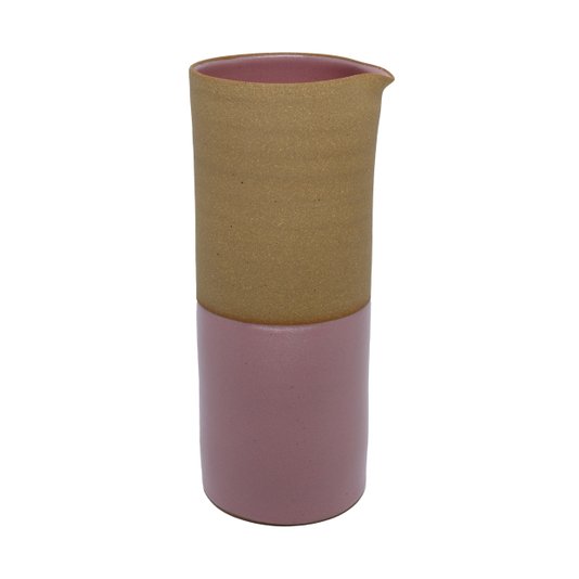 Jarra em Cerâmica Grande Luli Ateliê Rosa 8,5 x 22 cm