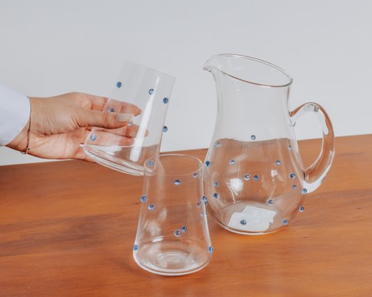 Jarra em Cristal Gemas Topázio 1000 ml