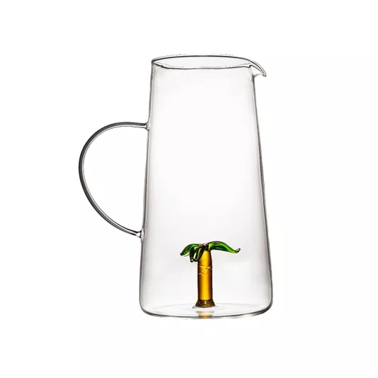 Jarra em Vidro Borossilicato Coqueiro 1,2 Litros