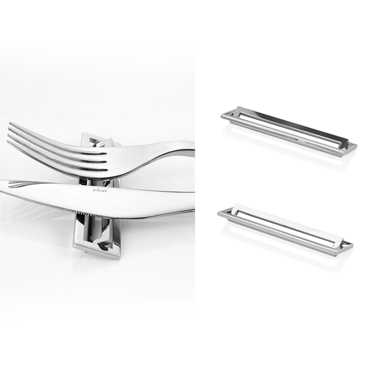 Jogo de 6 Descansa Talheres Linea Riva Aço Inox