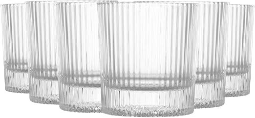 Jogo 6 Copos Wolff Whisky Cristal Lines 300 ml