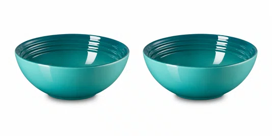 Jogo 02 Bowls Para Cereal Vancouver Le Creuset Bleu Riviera 16 cm