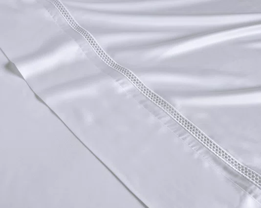 Jogo 02 Fronhas Contessina 300 Fios Bambu Trussardi Branco 50 x 90 cm