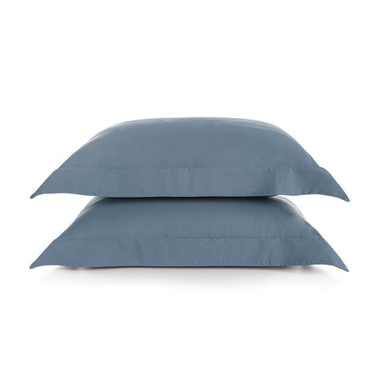 Jogo 02 Peças Fronhas Bossa 300 Fios Egípcio Karsten Indigo 50 x 70 cm