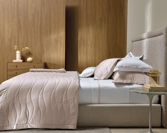 Jogo 02 Peças Super Porta Travesseiro Novara 300 Fios Trussardi Rose 50 x 90 cm