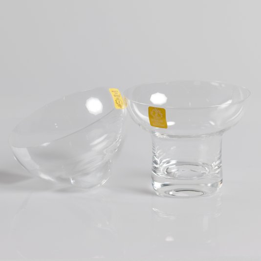 Jogo 02 Peças Taças Cristal  Para Servir 220ml Strauss