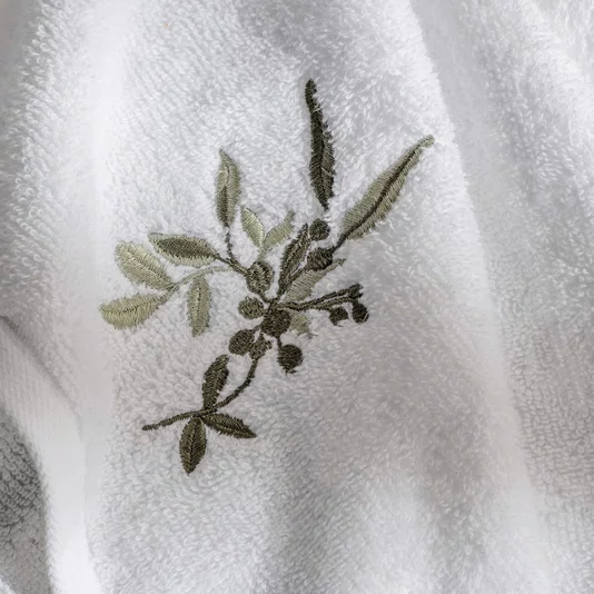 Jogo 02 Peças Toalha Lavabo Bordado Veritá Trussardi 30 x 50 cm