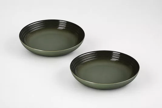 Jogo 02 Pratos Fundos Vancouver Le Creuset Thyme 22 cm