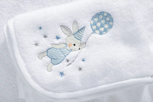 Jogo 03 Peças Fralda de Boca Bambini Incanto Trussardi Branco 40cm x 40cm