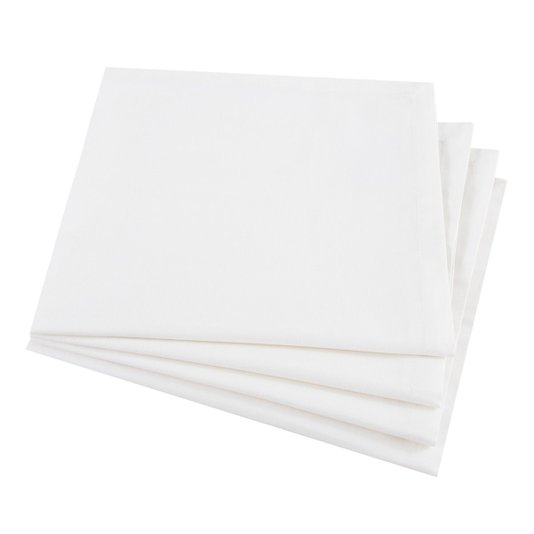 Jogo 04 Guardanapos Classic Buddemeyer Branco 45x45cm