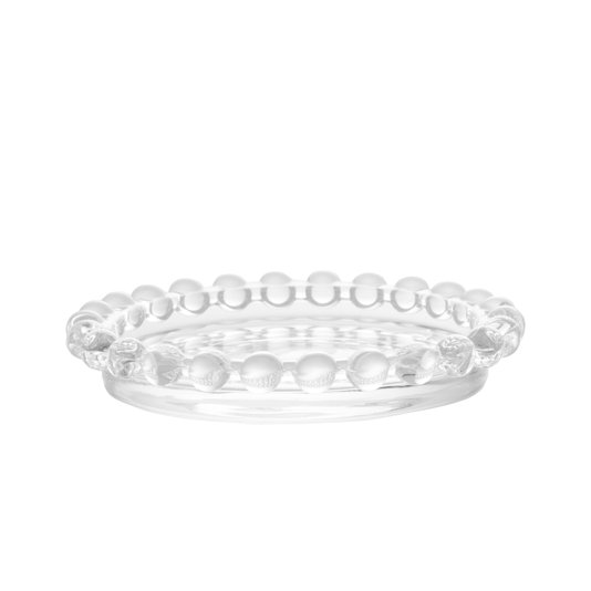 Jogo 04 Pratos de Cristal Pearl Wolff 10 cm