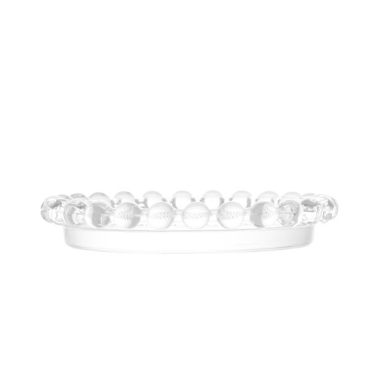 Jogo 04 Pratos de Cristal Pearl Wolff 10 cm
