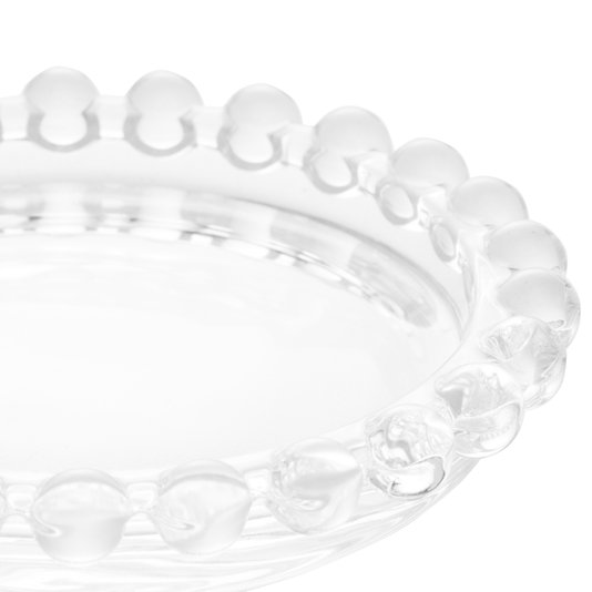 Jogo 04 Pratos de Cristal Pearl Wolff 10 cm